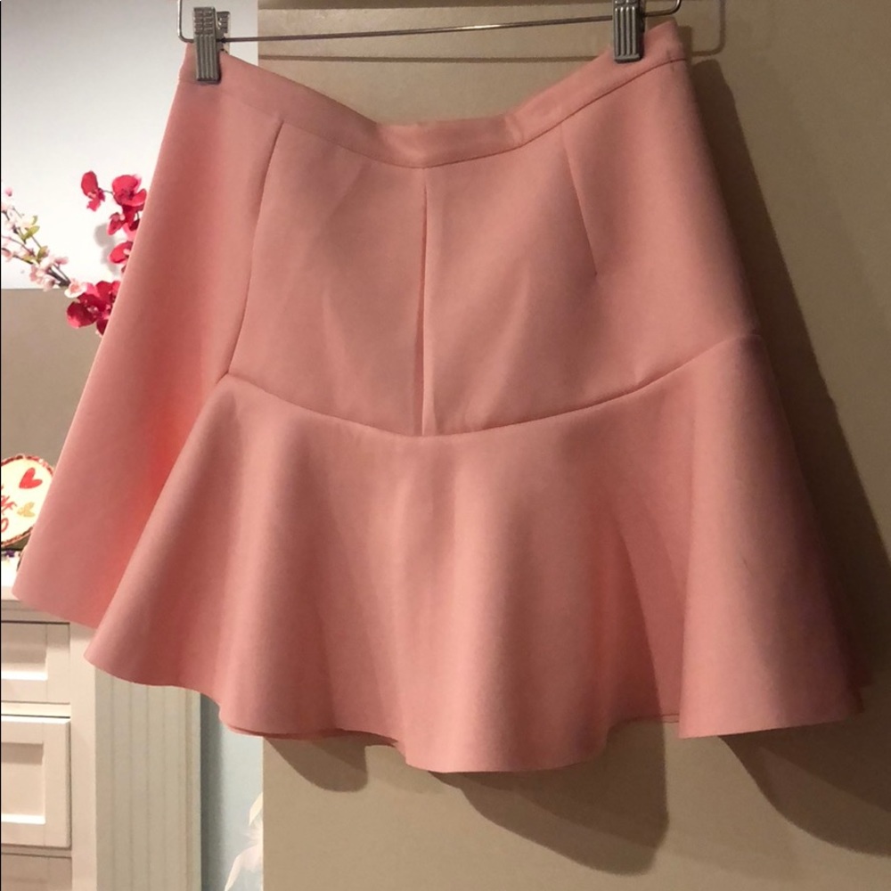 Pink cotton on skater skirt